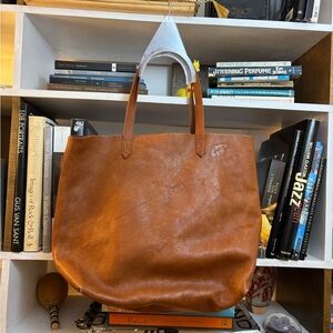 Brown Leather Tote Bag